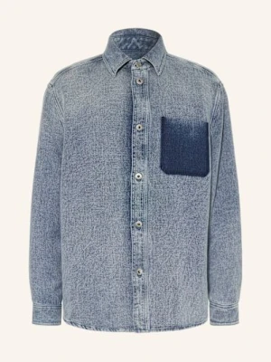 Loewe Koszula Comfort Fit W Jeansowym Stylu blau