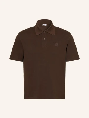 Loewe Koszulka Polo Z Pikowanym Wzorem braun CIEMNOBRĄZOWY