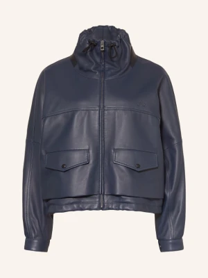 Loewe Kurtka Skórzana blau GRANATOWY