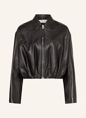 Loewe Kurtka Skórzana schwarz