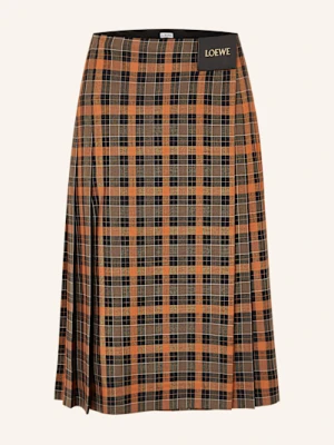 Loewe Plisowana Spódnica W Stylu Kopertowym orange