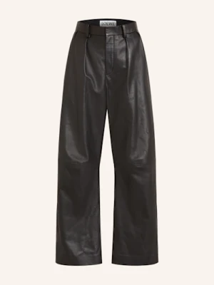 Loewe Spodnie Skórzane schwarz