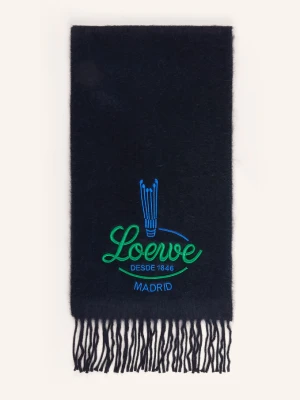 Loewe Szal Z Alpaki blau GRANATOWY