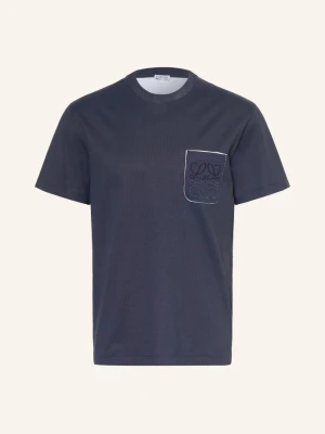 Loewe T-Shirt blau GRANATOWY