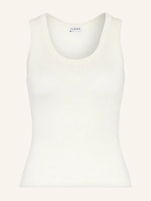 Loewe Tank Top Z Jedwabiu Anagram weiss