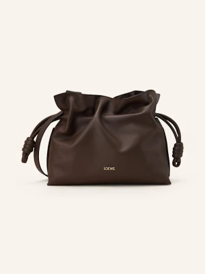 Loewe Torba Na Ramię Flamenco braun CIEMNOBRĄZOWY