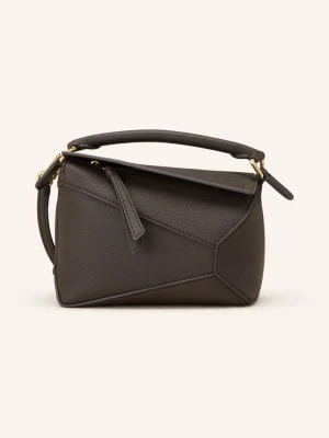 Loewe Torba Na Ramię Puzzle Edge Mini grau CZIEMNOSZARY