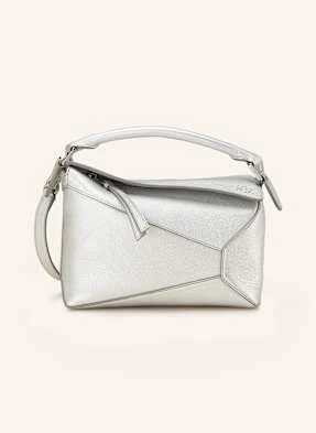 Loewe Torba Na Ramię Puzzle Edge Small silber