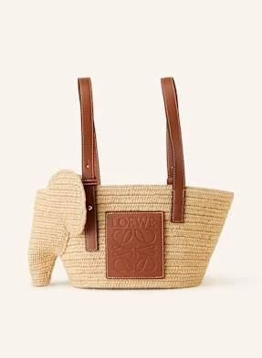 Loewe Torba Shopper Elephant Basket beige