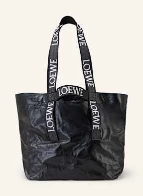 Loewe Torba Shopper Fold schwarz