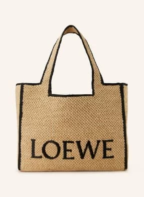 Loewe Torba Shopper Font Tote Large beige