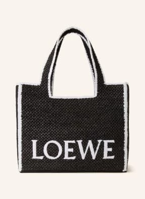 Loewe Torba Shopper Font Tote Large schwarz