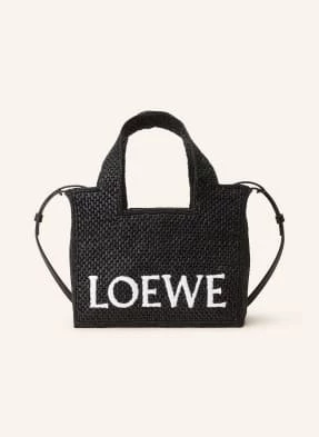 Loewe Torba Shopper Font Tote Small schwarz