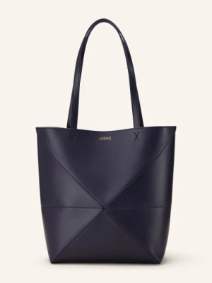 Loewe Torba Shopper Puzzle Fold blau