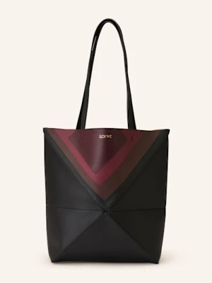 Loewe Torba Shopper Puzzle Fold Medium rot