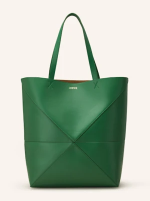 Loewe Torba Shopper Puzzle Tote Large gruen