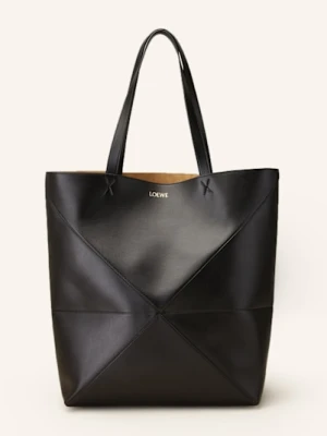 Loewe Torba Shopper Puzzle Tote Large schwarz