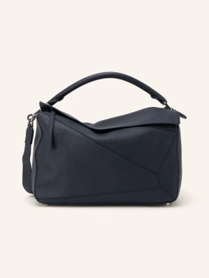 Loewe Torebka Na Ramię Puzzle Large blau GRANATOWY