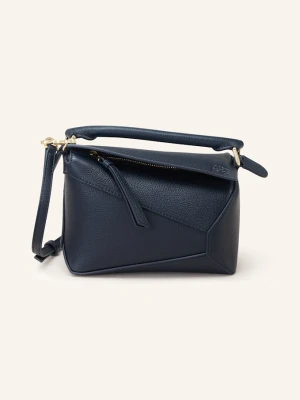 Loewe Torebka Puzzle Edge Mini blau GRANATOWY