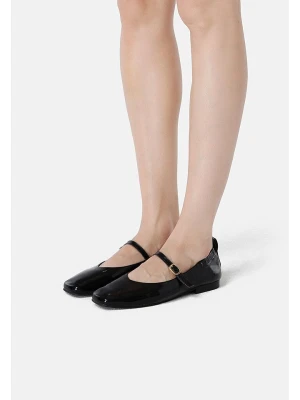 loft37 Skórzane baleriny w kolorze czarnym z paskiem rozmiar: 39