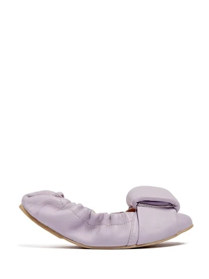 loft37 Skórzane baleriny w kolorze fioletowym rozmiar: 38