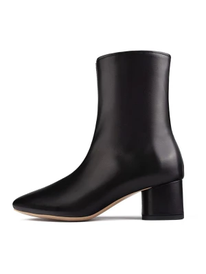 loft37 Skórzane botki "Simple One" w kolorze czarnym rozmiar: 41