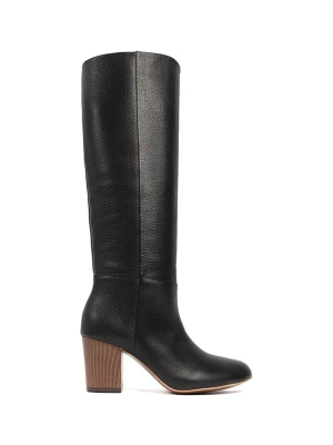 loft37 Skórzane kozaki w kolorze czarnym rozmiar: 38