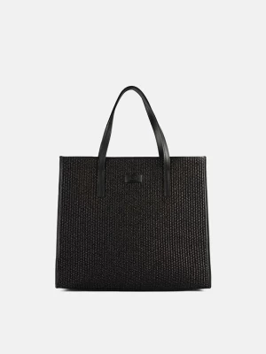 loft37 Skórzany shopper bag "Eternal Chic" w kolorze czarnym - 40 x 35 x 15 cm rozmiar: onesize