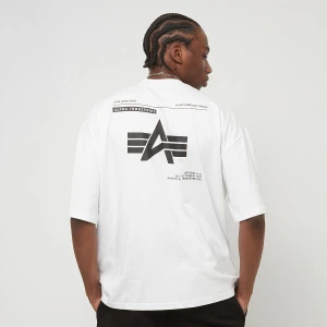 Alpha Industries Logo Back Print Tee mężczyźni T-Shirty i Polo biały rozmiar Odzież
