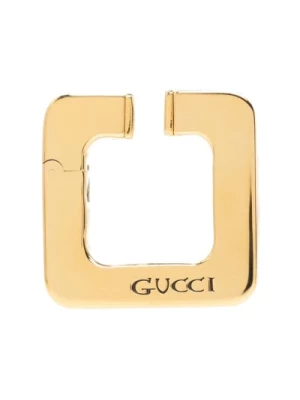 Logo Mankietka Kolczyk z Złotymi Metalowymi Szczegółami Gucci