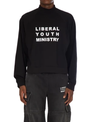 Logo Print Turtleneck Sweatshirt Liberal Youth Ministry