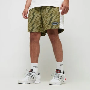 Capacité Logo Rubber Badge Colorblocked Track Shorts mężczyźni Szorty sportowe camo rozmiar Odzież
