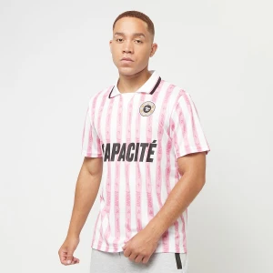 Logo Stripe Polo Tricot rose/white, markiCapacité, Jerseys, w kolorze różowy, rozmiar: