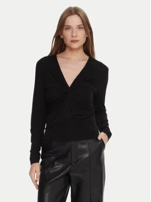 LOLA CASADEMUNT Bluzka MF2515029 Czarny Slim Fit