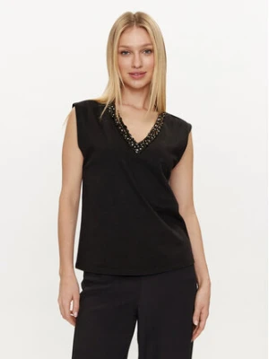 LOLA CASADEMUNT Bluzka MS2415028 Czarny Relaxed Fit