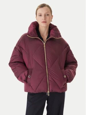 Lola Casademunt by Maite Kurtka zimowa MF2501007 Bordowy Oversize