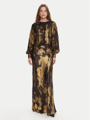 Lola Casademunt by Maite Sukienka koktajlowa MF2516002 Złoty Regular Fit