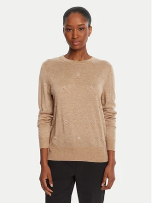 Lola Casademunt by Maite Sweter MF2511012 Beżowy Regular Fit