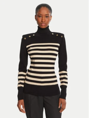 LOLA CASADEMUNT Golf LF2511008 Czarny Regular Fit