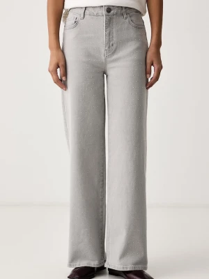 Lola Casademunt jeansy straight damskie szary