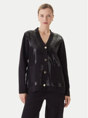LOLA CASADEMUNT Kardigan LF2511011 Czarny Regular Fit