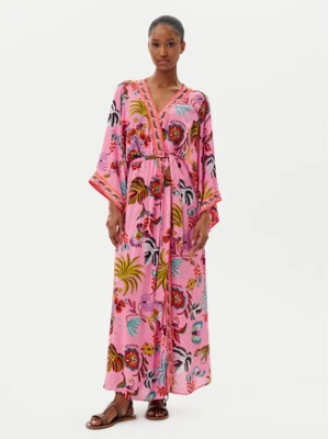 LOLA CASADEMUNT Kimono LS2516048 Różowy Relaxed Fit