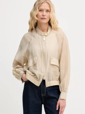 Lola Casademunt kurtka damska z dodatkiem lnu