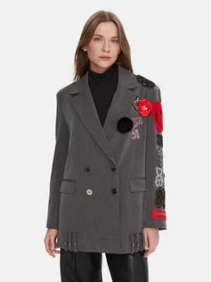 LOLA CASADEMUNT Marynarka LF2502015 Szary Oversize