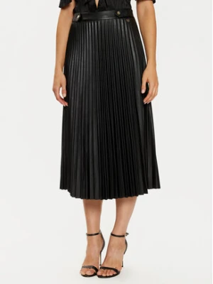 LOLA CASADEMUNT Spódnica plisowana LF2408003 Czarny Regular Fit