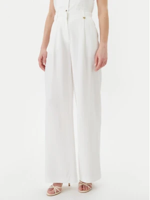 LOLA CASADEMUNT Spodnie palazzo LS2514010 Biały Wide Leg