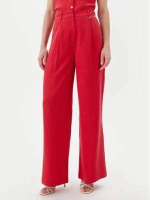 LOLA CASADEMUNT Spodnie palazzo LS2514010 Czerwony Wide Leg