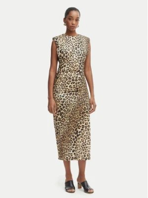 LOLA CASADEMUNT Sukienka codzienna LS2616152 Brązowy Regular Fit