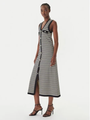 LOLA CASADEMUNT Sukienka dzianinowa MS2616002 Czarny Regular Fit