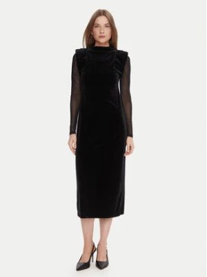 LOLA CASADEMUNT Sukienka koktajlowa LF2516007 Czarny Regular Fit